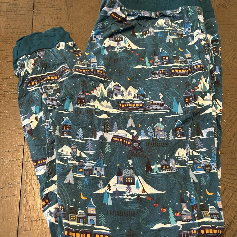 Little Sleepies Teal Winter Wonderland Pajama Pants